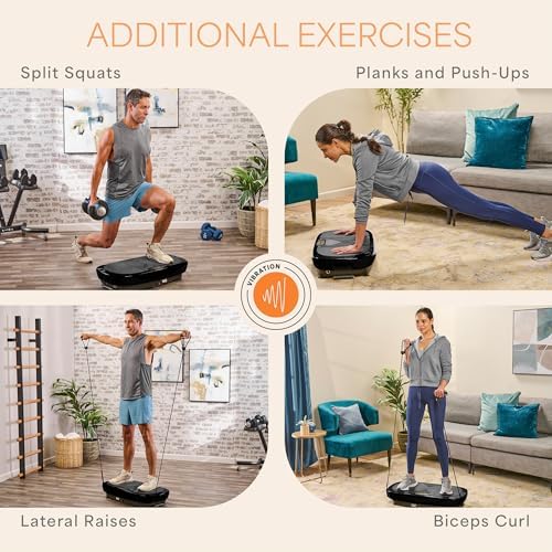 Lifepro Rumblex 4D Vibration Plate Exercise Machine with 7 Training Modes - color: Black, size: Max