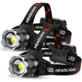 AKNEAR LED Rechargeable Super Bright Headlamp, 99000 High Lumens Head lamp - size: 2Pack