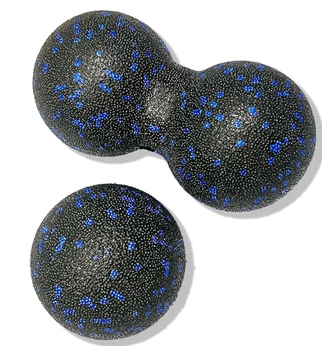 Peanut Massage Ball, Double Lacrosse Foam Roller for Physical Therapy, Firm