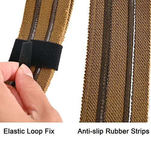 Tactical Leg Strap,Secure Non-Slip Elastic Thigh Strap with Quick-Release Buckle for Drop Leg Holster Platforms and Thigh Rig - color: Tan