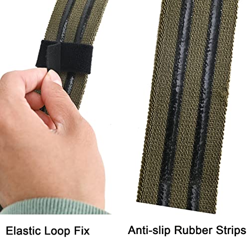 Tactical Leg Strap,Secure Non-Slip Elastic Thigh Strap with Quick-Release Buckle for Drop Leg Holster Platforms and Thigh Rig - color: Ranger Green