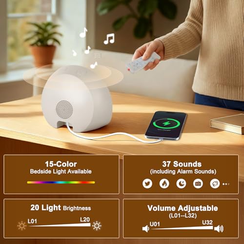JONRRYIN Sunrise Alarm Clock Wake Up Light for Heavy Sleeper with Remote