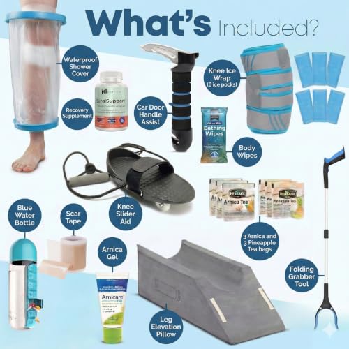 Knee Surgery Recovery Kit, 23-Piece Supplies & Gift