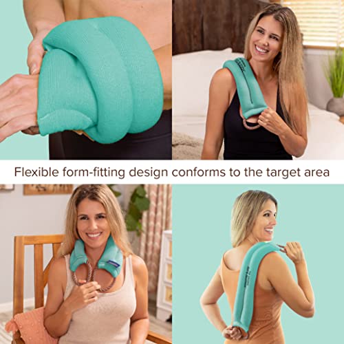 Bed Buddy Aromatherapy Heat Pad and Cooling Neck Wrap - Microwave Heating Pad for Sore Muscles - Cold Wrap Pack for Aches and Pain, Eucalyptus Scent