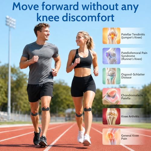 Silicone Patellar Tendon Support Strap, 2 Pack Knee Strap for Knee Pain Relief, Adjustable Knee Patella Band Strap for Tendonitis, Running, Squats