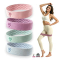 Fabric Booty Resistance Bands Set, 4 Levels Exercise Bands for Working Out