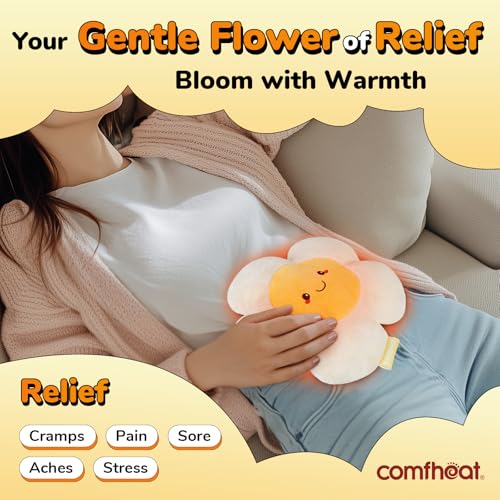 Microwave Heating Pad for Pain Relief, Moist Heat Pack - style: Flower