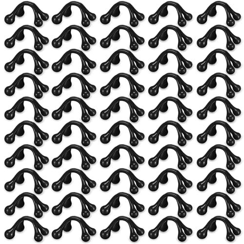 TrelaCo 50 Pack Four Point Massage Tools Palm Shaped Handheld,Black - color: Black