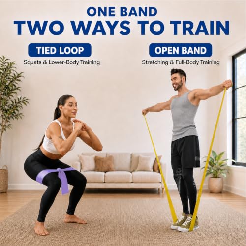 Resistance Bands for Working Out, Physical Therapy, Exercise, Pilates, Yoga - color: Pastel Collection