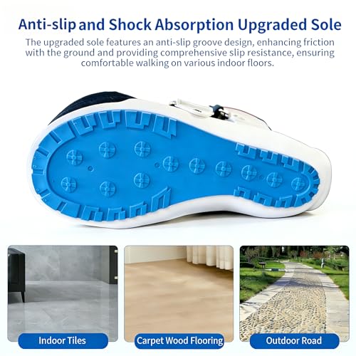 Walking Boot for Broken Foot - Medical Fracture Boot for Toe & Ankle Injuries-Breathable Stabilizer for Men Women (White, Overall Mid Size (Sole Upgrade), Right) - size: Overall Mid Size (Sole Upgrade)