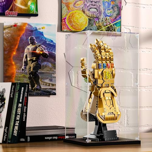 KOLIPI Acrylic Display Case for Collectibles, Clear Box 7.5x6.3x14.2 in - size: 7.5x6.3x14.2 inches