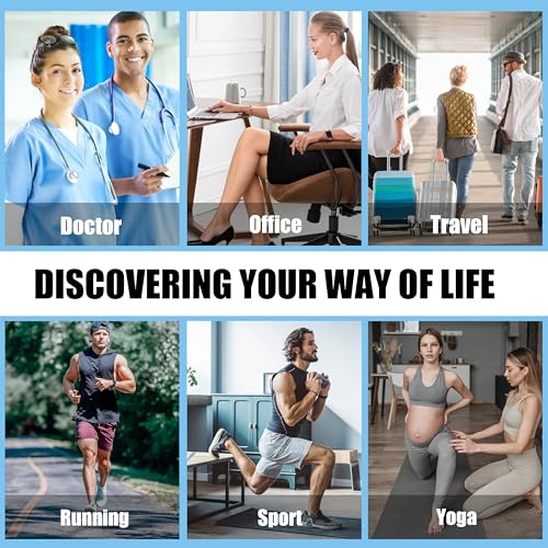 Cotton Compression Socks Women&Men with Grips Non Slip 15-20mmHg Knee High Graduated Sock for Nurse, Pregnancy, Yoga - color: 01-3 Pairs-white Pink Blue, size: Small-Medium