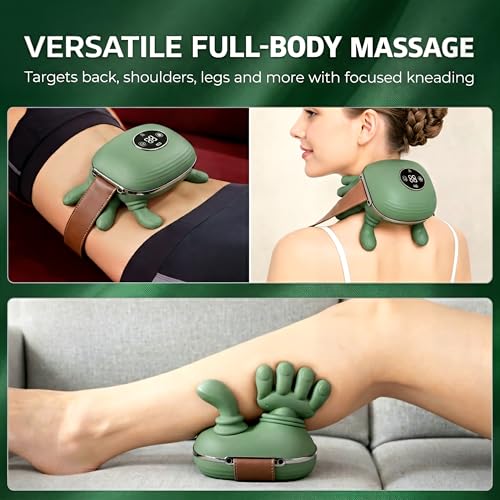 2026 Upgraded Neck Back Shoulder Massager with Heat and Remote Control, Massagers for Neck and Back Pain Relief, 4D Kneading Massager, Cordless Neck Massager