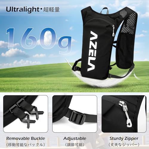 TRIWONDER Hydration Vest Running Backpack for Men & Women, Water Pack for Hiking, Camping, Climbing & Cycling, Lightweight Daypack - color: 04 Grey - with 1.5L Water Bladder