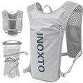 INOXTO Running Hydration Vest Backpack,Lightweight Insulated Pack with 1.5L Water Bladder Bag Daypack for Hiking Trail Running Cycling Race Marathon for Women Men - color: Light gray dark blue