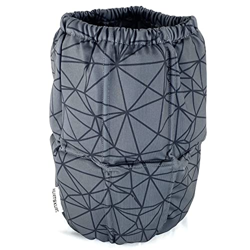 HurtSkurt® Premium Ice Therapy Sleeve – Blackout XL – Stretch-Fit Wearable Cold Compression Wrap for Knee, Leg, Elbow & Ankle Recovery, Durable, Machine Washable, Stays Cold Longer - color: Blackout, size: X-Large