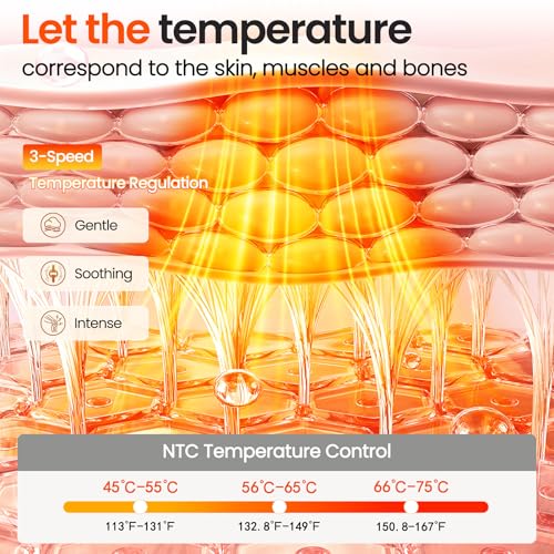 Heated Knee Massager Vibration Cordless Knee Brace Knee Heating Pad