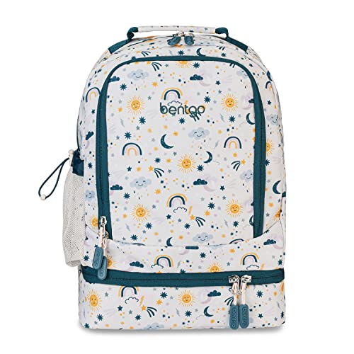 Bentgo Kids 2-in-1 Backpack & Insulated Lunch Bag with Padded Straps - color: Friendly Skies, size: Kids Large