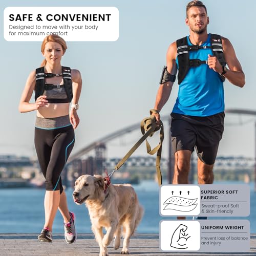 Weighted Vest Woman,Weight Vest for Women Men, - color: Black, size: 12LB