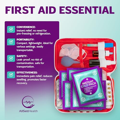 Bulk 50 Pack Instant Ice Packs for Injuries, Disposable Cold Packs - style: 50 Pack (6" x 5")