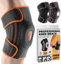 DR. BRACE ELITE Knee Brace with Side Stabilizers & Patella Gel Pads - color: Mars, size: Medium