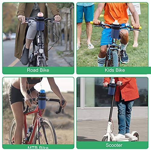 Accmor Insulated Bike Water Bottle Holders,Bike Cup Holder Keep Bottle Cool or Warm, Bike Water Bottle Cage for Kid's Bike,Mountain Bike,Cruiser, Road Bike,Blue - color: blue