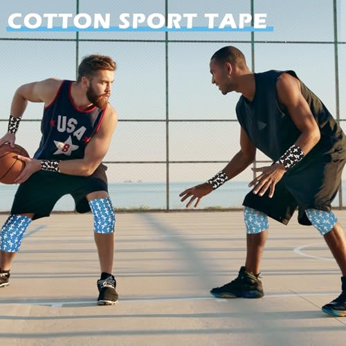 TrelaCo 1 Pcs Cross Wrist Tape Christian Athletic Tape, Blue - color: Blue