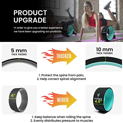 Yoga Wheel for Back Pain Relief, Back Roller Wheel with Extra Cushion - style: SINGLE 13''