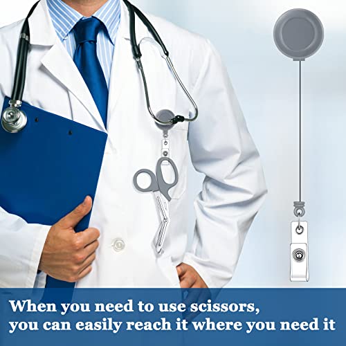 Chumia 3 Pcs Trauma Shears, Nurse Bandage Scissors, Small Medical Scissor - color: Vivid Color