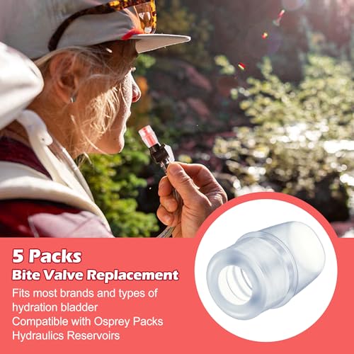 Enhon 5pk Hydration Bladder Silicone Bite Valve Replacement