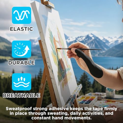 OK TAPE Precut Kinesiology Tape for Thumb, 36 Pcs, Support Thumb Joints - color: Beige