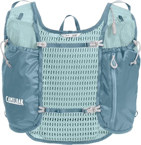 CamelBak Womenâ€™s Trail Run Hydration Vest with 34oz Capacity, Lightweight Breathable Design and Storage for Trail Running and Training, Adriatic Blue 2.0