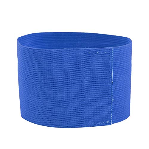 Captain Armband, Nylon Team Sports Band Soccer Armbands Adjustable Football Basketball Player Bands for Adult Youth(Blue) - color: Blue