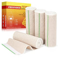 FRESINIDER Premium Elastic Bandage Wrap 6 Inch, 4 Pack, Hook and Loop - color: 4 Pack X 6 Inches