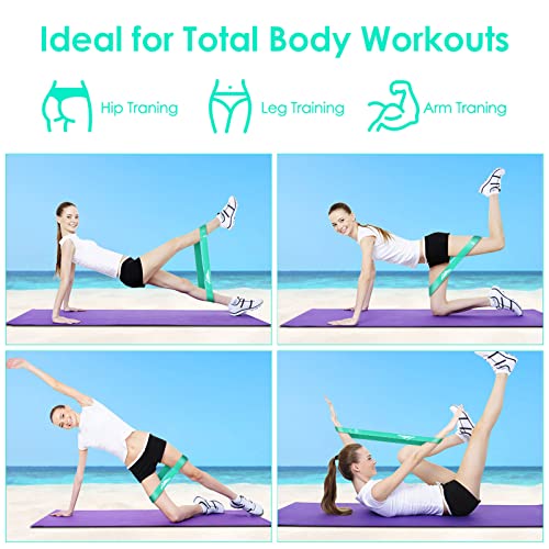 Resistance Bands Set, Workout Bands with Handles, 5 Levels - color: Blue