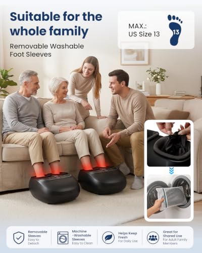 FSA Eligible Shiatsu Foot Massager with Heat,2026 Upgrade Pause Function