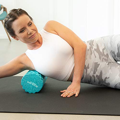 The Original Body Roller - High Density Foam Roller Massager for Deep Tissue Massage of the Back and Leg Muscles - Self Myofascial Release of Painful Trigger Point Muscle Adhesions (Turquoise) - color: Turquoise