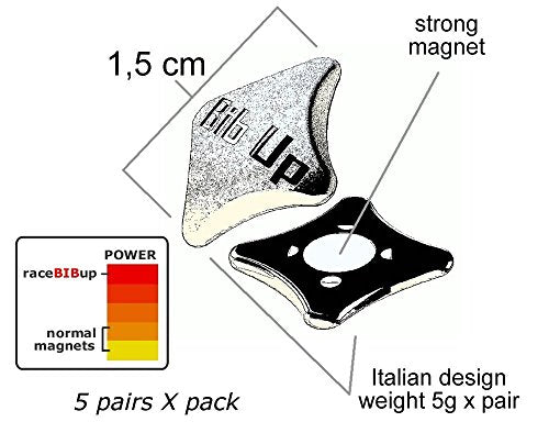 Magnetic RaceBib Fixing System - color: Bibup Pirate, size: Small