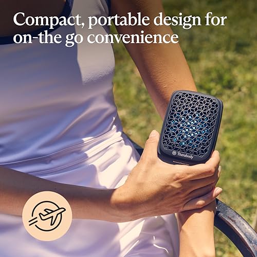 Therabody RecoveryTherm Cube - Instant Heat, Cold and Contrast Therapy for Pain Relief, Aches and Pains, and Muscle Recovery - Portable Hands Free Cryotherapy Machine with Cold Compress & Heating Pad
