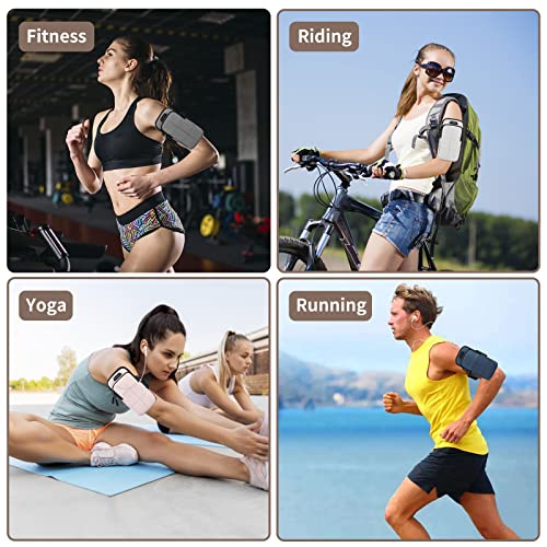 Prime Comfort Phone Arm Bands for Running, Armband Cell Phone Holder for Exercise (Gray) - color: Gray