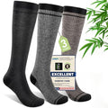 Compression Socks Women & Men 15-20 mmHg for Flying - color: I3-3pairs (Dark Gray&light Gray&khaki), size: Small-Medium