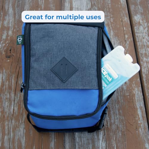 Cryopak ICEpak Hard Shell Reusable Ice Packs for Coolers and Lunch Box Use, Freezer Safe Gel Design, Professional Grade Cooling, Non-Toxic and BPA Free, Essential Travel Accessories - size: Lunch (4 Pack)
