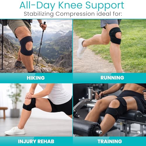 Vive Patellar Dual Strap Knee Support - Knee Stability Brace for Men - size: Small