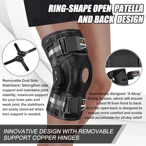 NEENCA Professional Knee Brace, Hinged Knee Support for Women & Men Relief - size: Medium