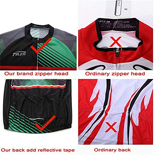 Cycling Jersey Men Bike Short Sleeve with 3 Rear Pockets,Reflective Breathable,Quick Dry,Bicycle Shirt S-3XL - color: Cc6474, size: Medium