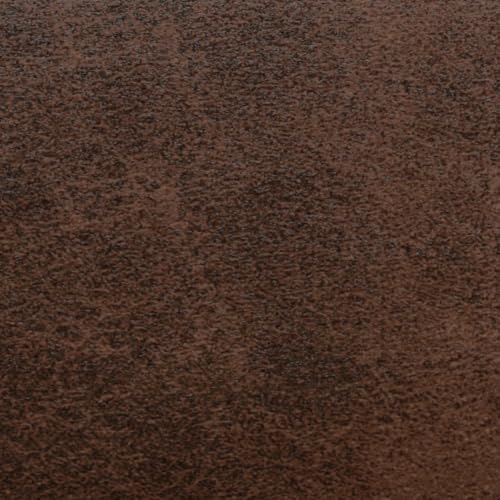 SIMPLIHOME Owen 34" Wide Vegan Leather Tray Top Ottoman in Chestnut Brown - color: Distressed Chestnut Brown
