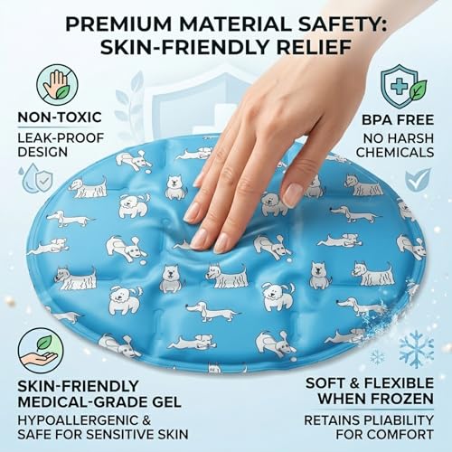 Large Full Body Ice Pack - Reusable Back Cold Pack, Hip, & Leg Pain Relief - Flexible Cold Therapy Wrap for Muscle Soreness, Injury Recovery & Relaxation (Blue-B)
