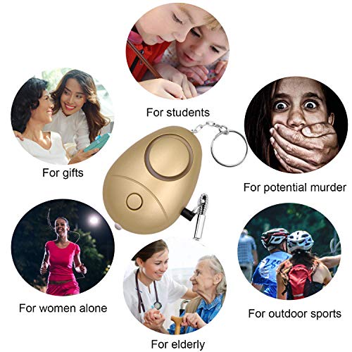 KOSIN Personal Safety Alarm, 6 Pack 140DB Personal Security Alarm Keychain
