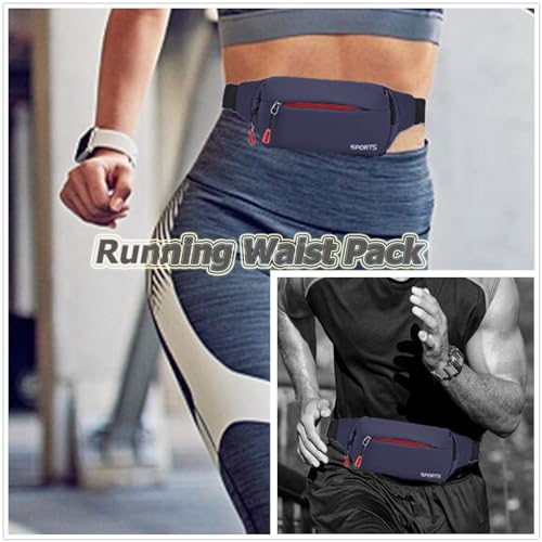 Fanny Pack Men Women Water-resistant Sports Waist Pack Small Bumbag Unisex - color: Blue