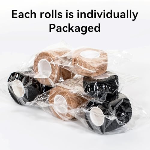 Self Adhesive Bandage Wrap,Bandage Tape,Medical Tape,Vet Tape - color: Skin Color, size: 2inch*32rolls
